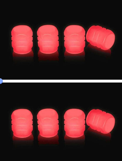 Fluorescent Valve Caps for Cars & Motorcycles